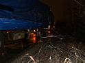LKW Anhaenger umgekippt Koeln Niehl Geestemuenderstr Industriestr P74